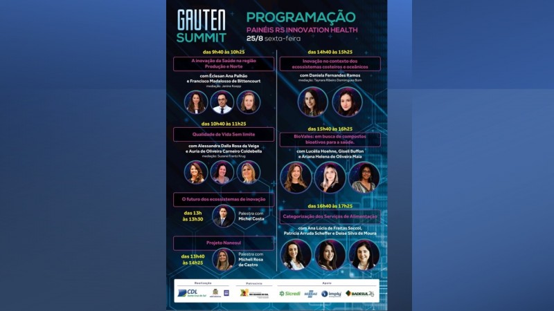Programação do evento